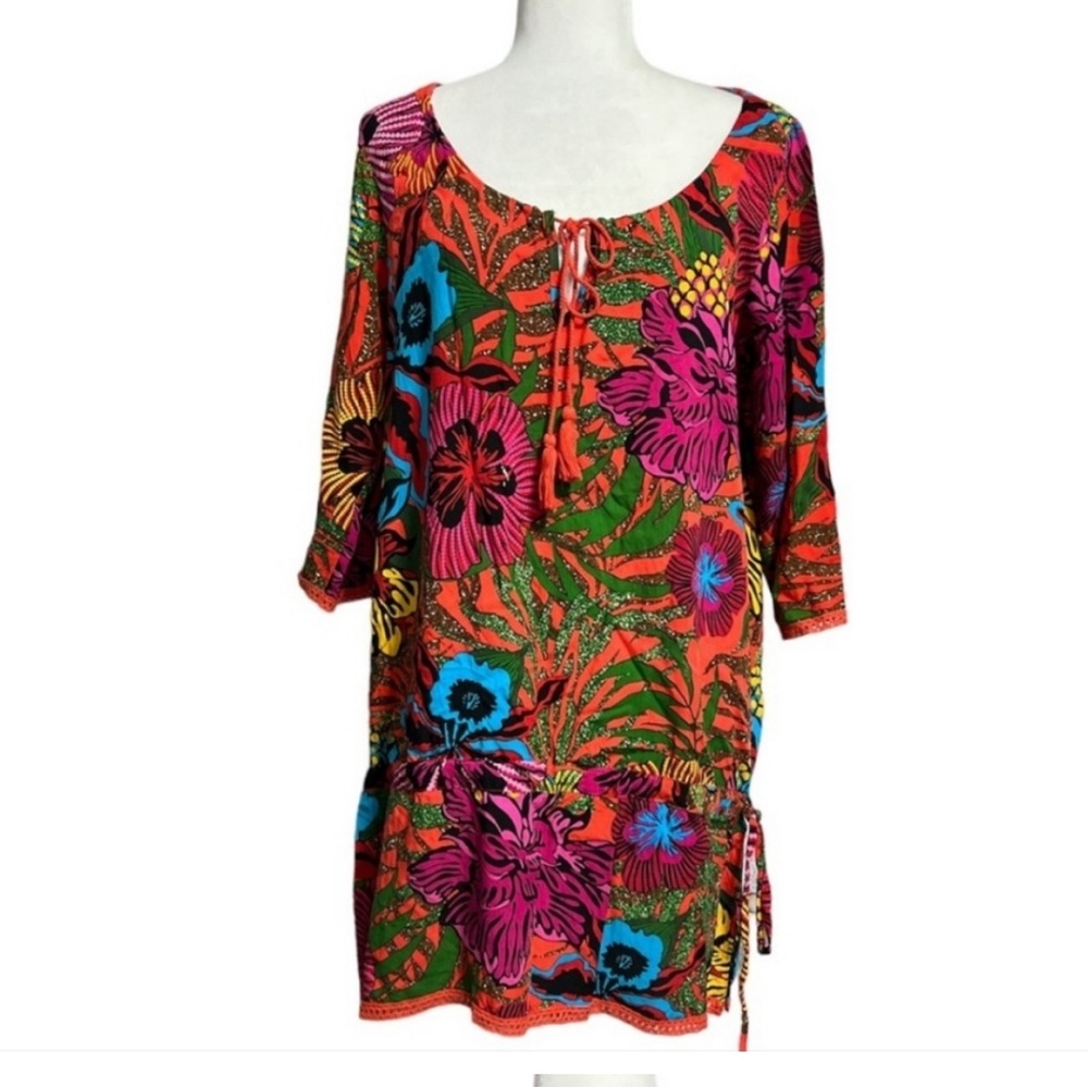 Desigual size xl Vibrant beautiful colors Floral Tunic Dress